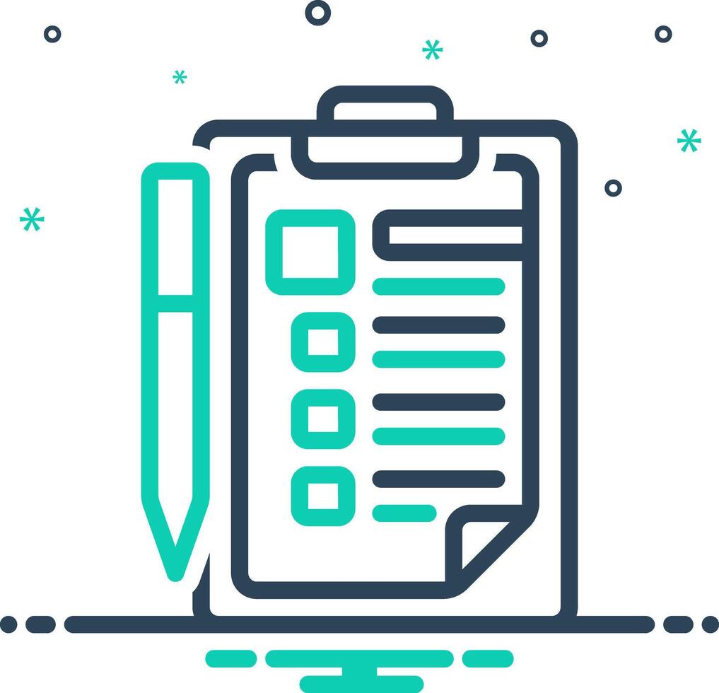 Vector mix icon for register