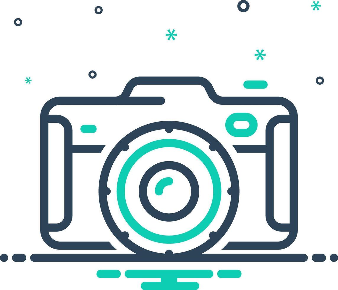 Vector mix icon for cameras