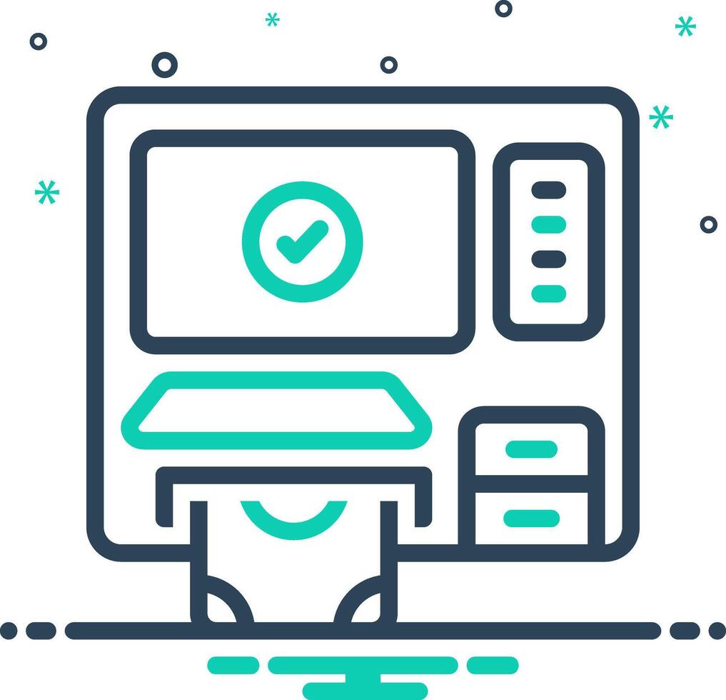 Vector mix icon for withdrawal