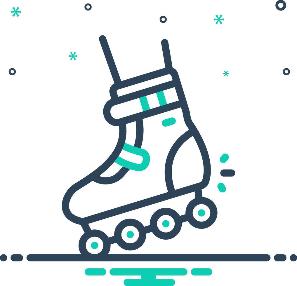 vector mezcla icono para Patinaje