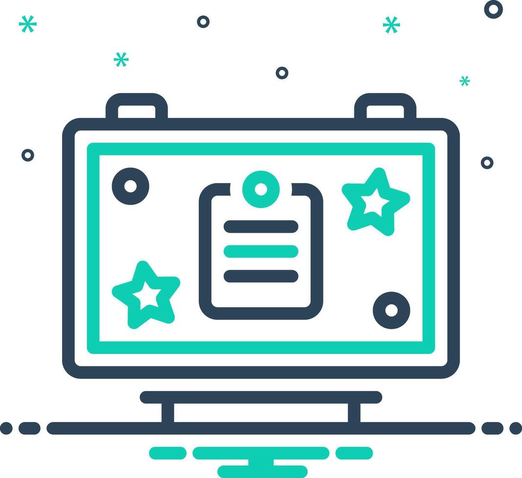 Vector mix icon for boards