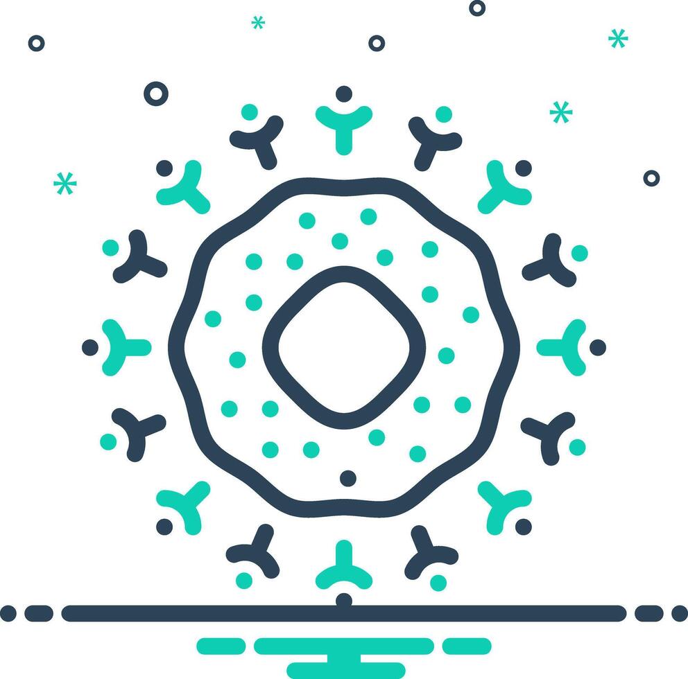 Vector mix icon for receptor