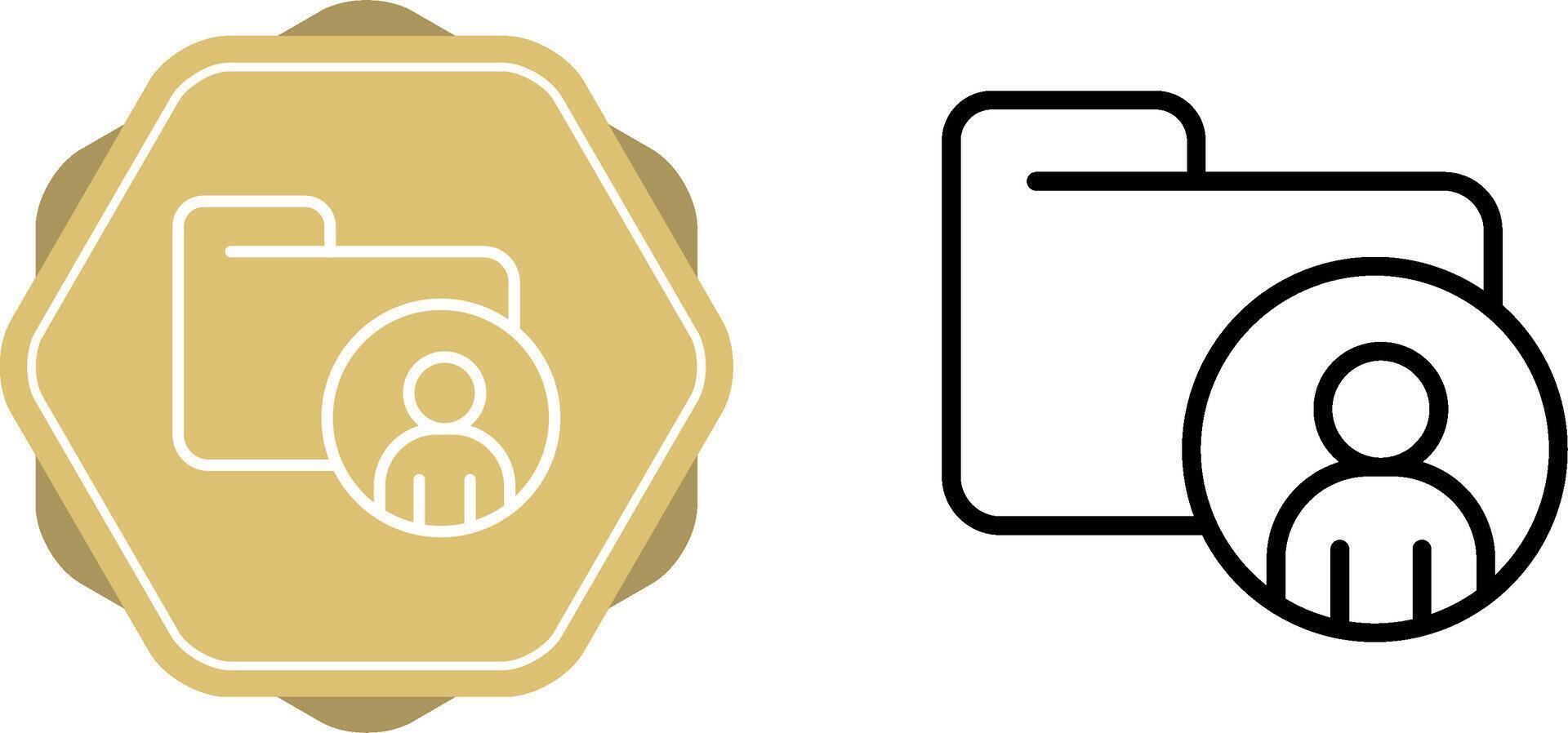 Personal Folder Vector Icon