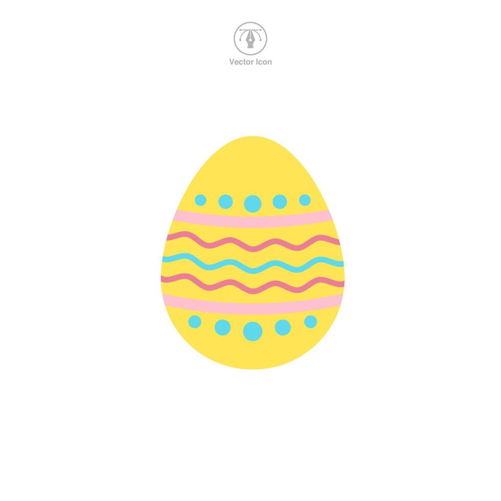 Easter egg, Easter day festival, Egg Icon symbol vector illustration isolated on white background