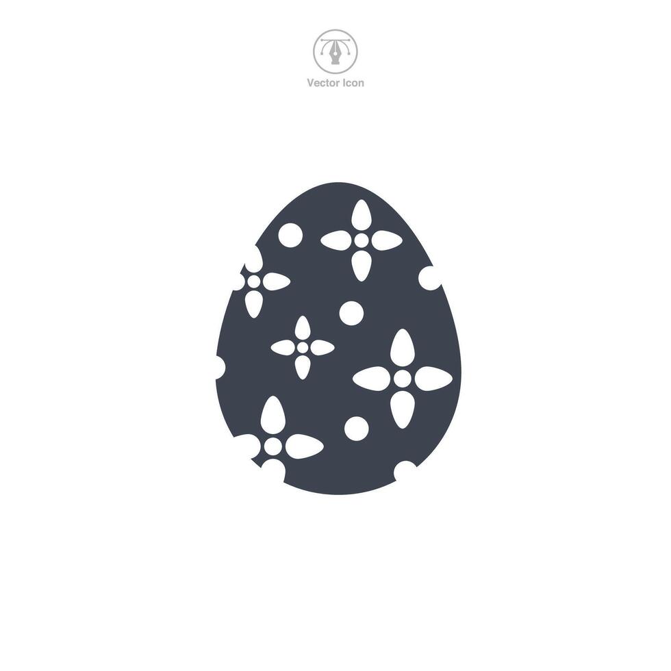 Easter egg, Easter day festival, Egg Icon symbol vector illustration isolated on white background