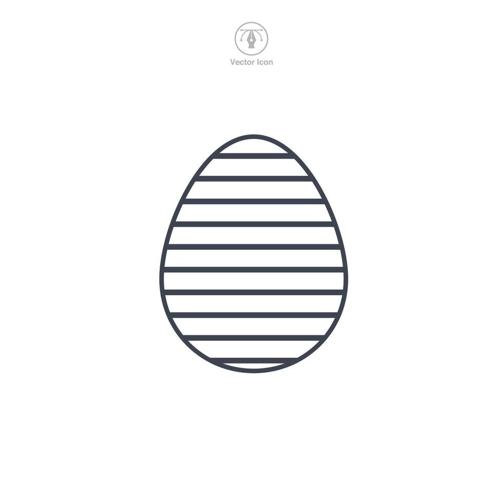 Easter egg, Easter day festival, Egg Icon symbol vector illustration isolated on white background