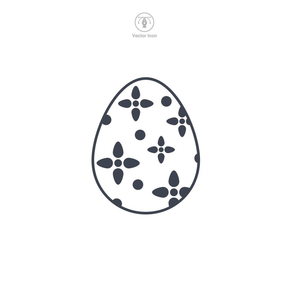 Easter egg, Easter day festival, Egg Icon symbol vector illustration isolated on white background