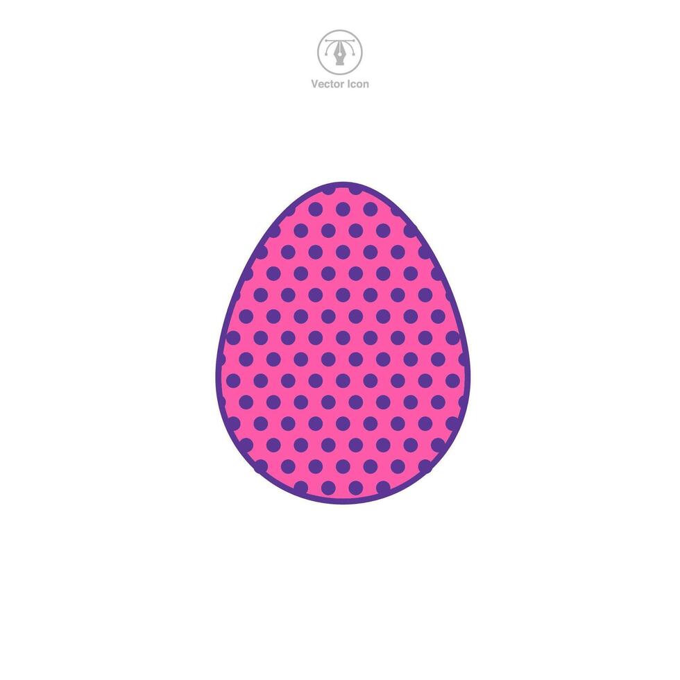 Pascua de Resurrección huevo, Pascua de Resurrección día festival, huevo icono símbolo vector ilustración aislado en blanco antecedentes
