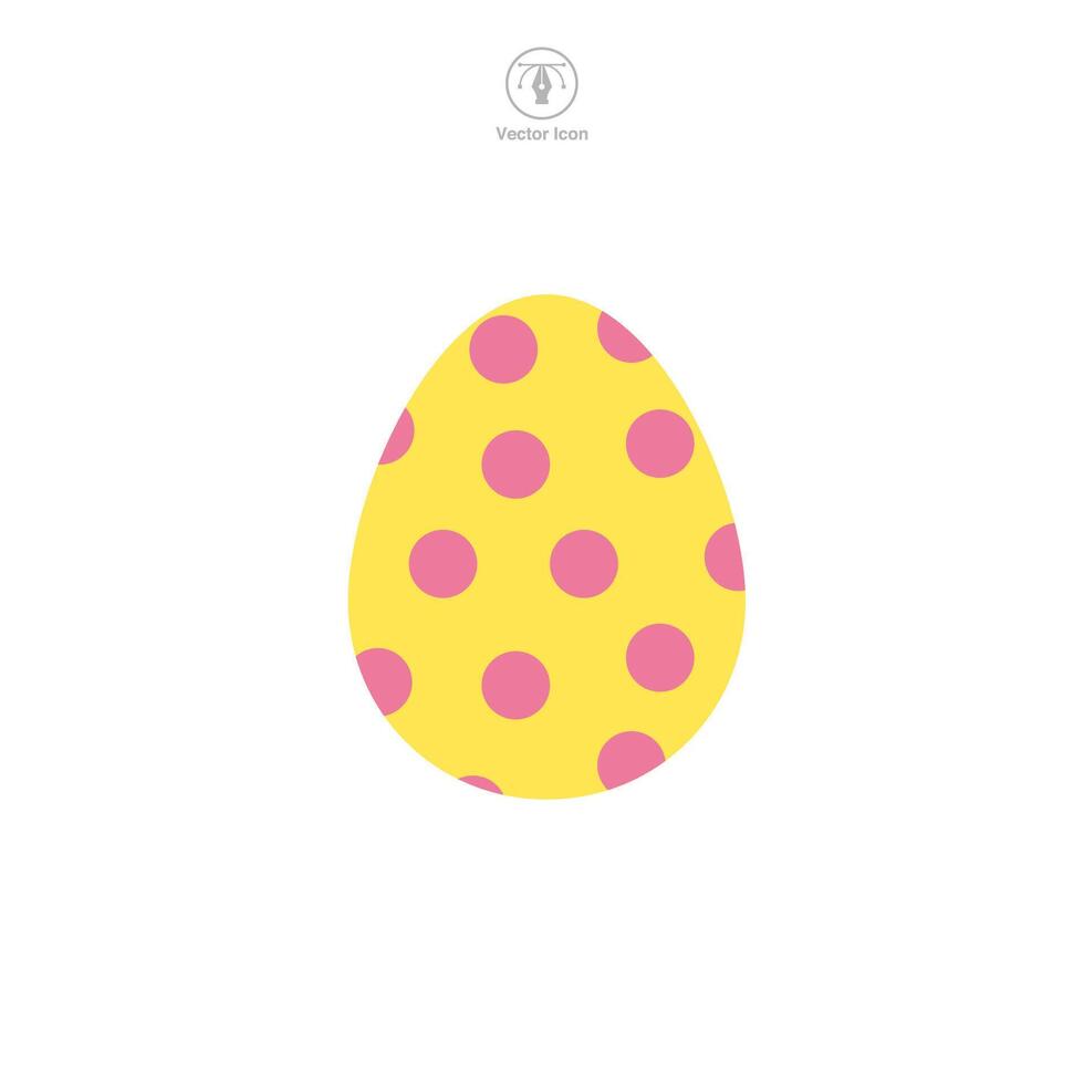 Easter egg, Easter day festival, Egg Icon symbol vector illustration isolated on white background