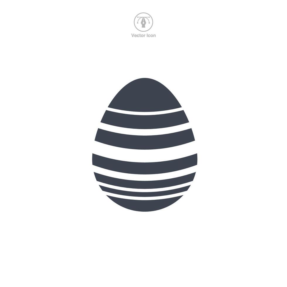 Easter egg, Easter day festival, Egg Icon symbol vector illustration isolated on white background