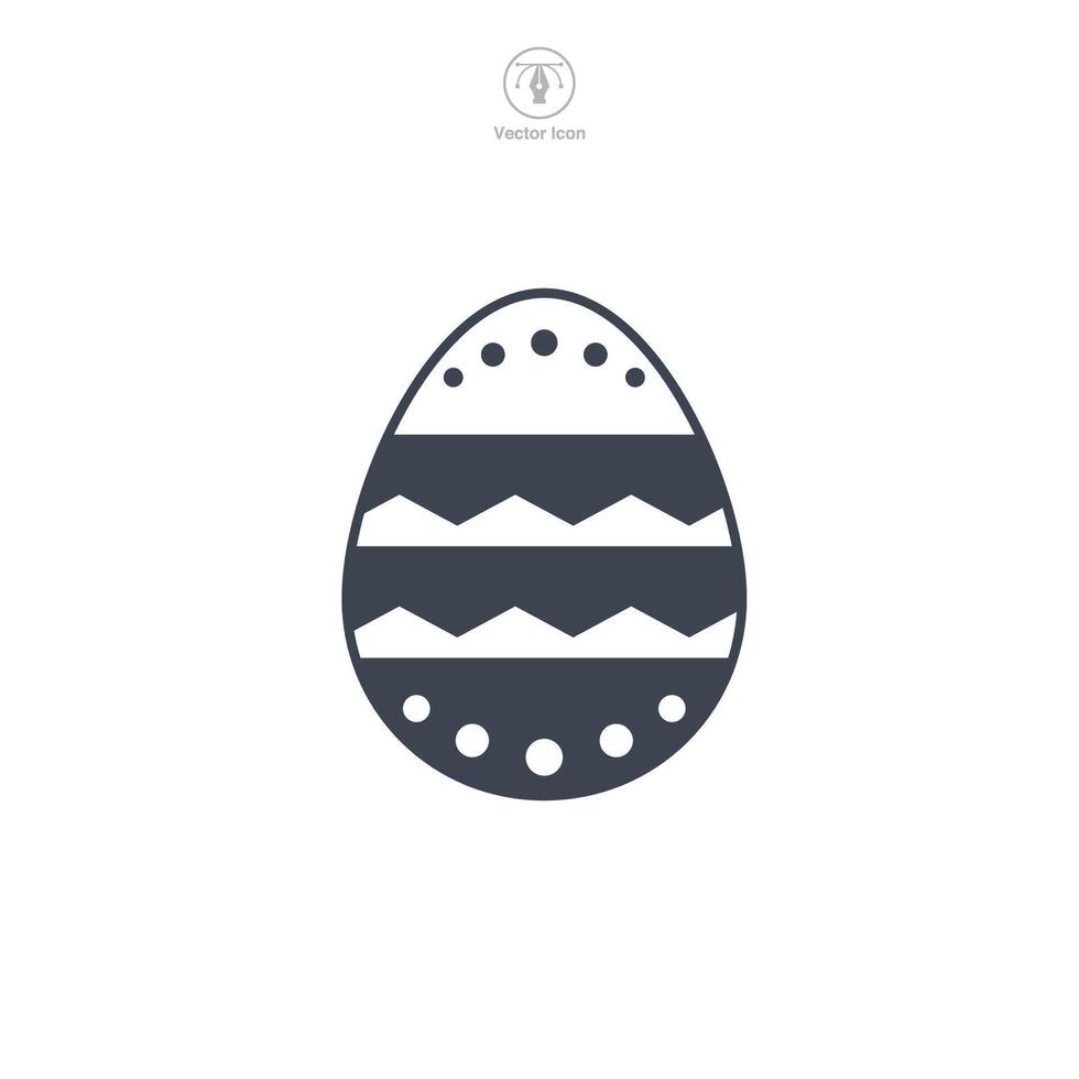 Easter egg, Easter day festival, Egg Icon symbol vector illustration isolated on white background