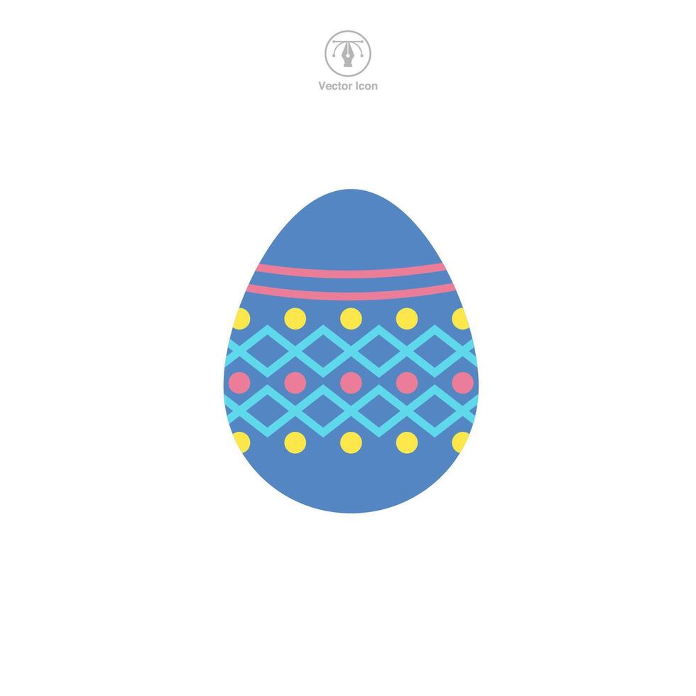 Easter egg, Easter day festival, Egg Icon symbol vector illustration isolated on white background