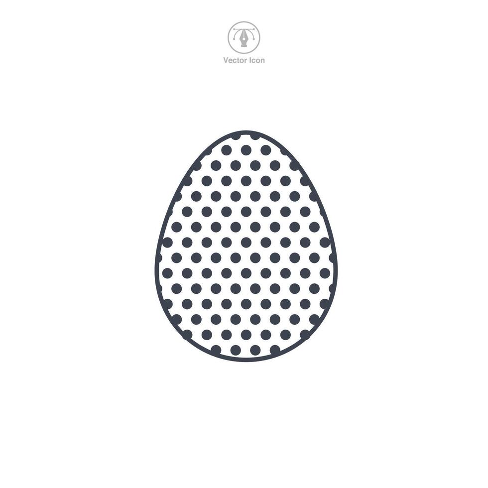 Easter egg, Easter day festival, Egg Icon symbol vector illustration isolated on white background