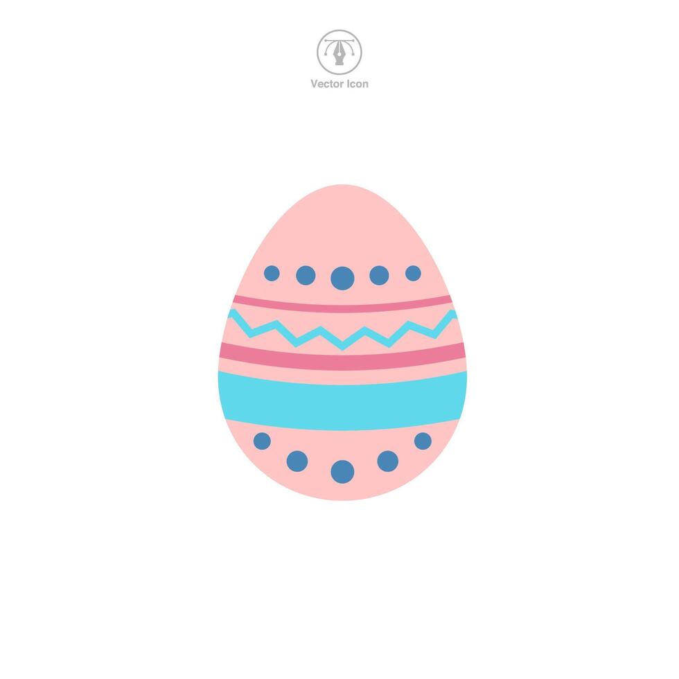 Easter egg, Easter day festival, Egg Icon symbol vector illustration isolated on white background