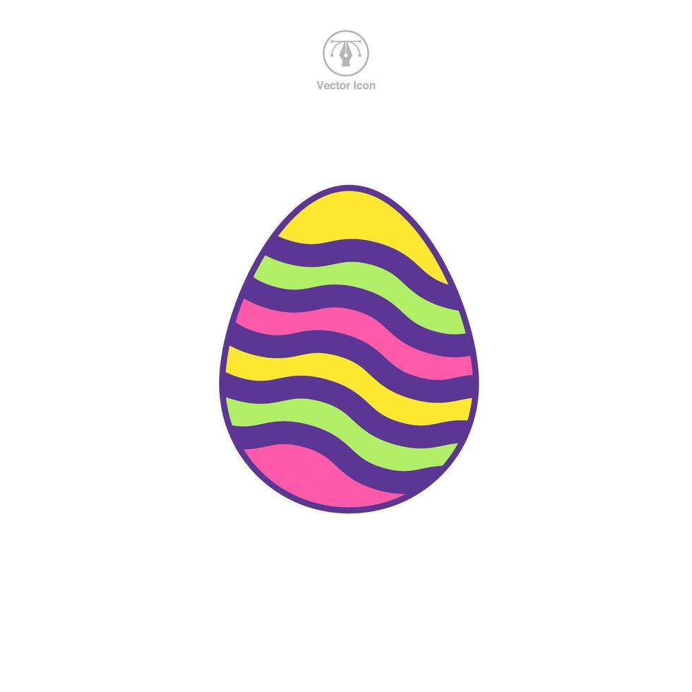 Easter egg, Easter day festival, Egg Icon symbol vector illustration isolated on white background