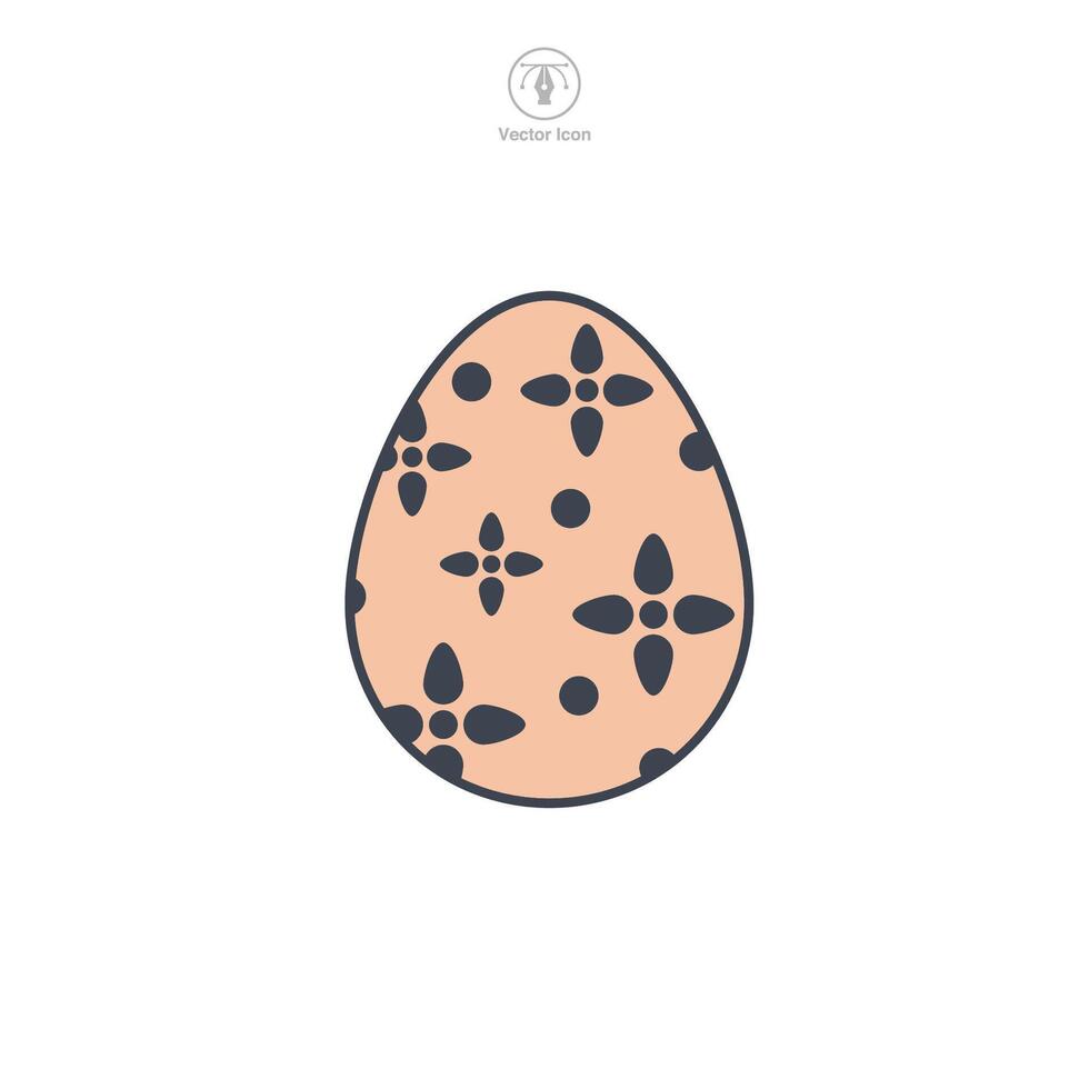 Easter egg, Easter day festival, Egg Icon symbol vector illustration isolated on white background