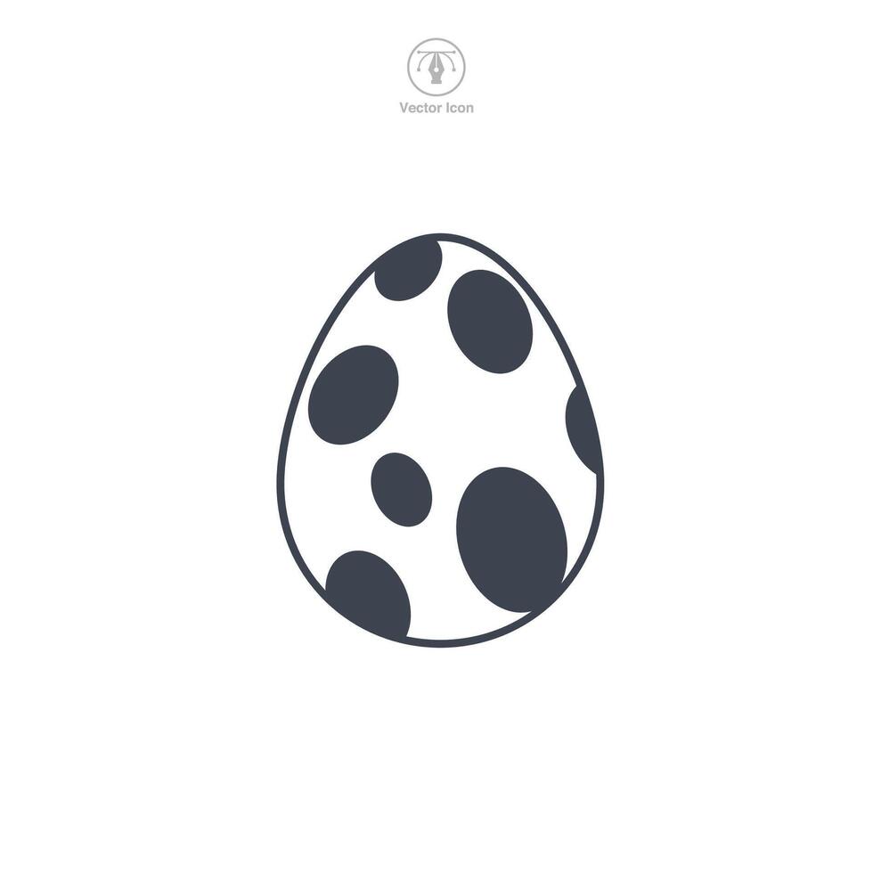 Easter egg, Easter day festival, Egg Icon symbol vector illustration isolated on white background