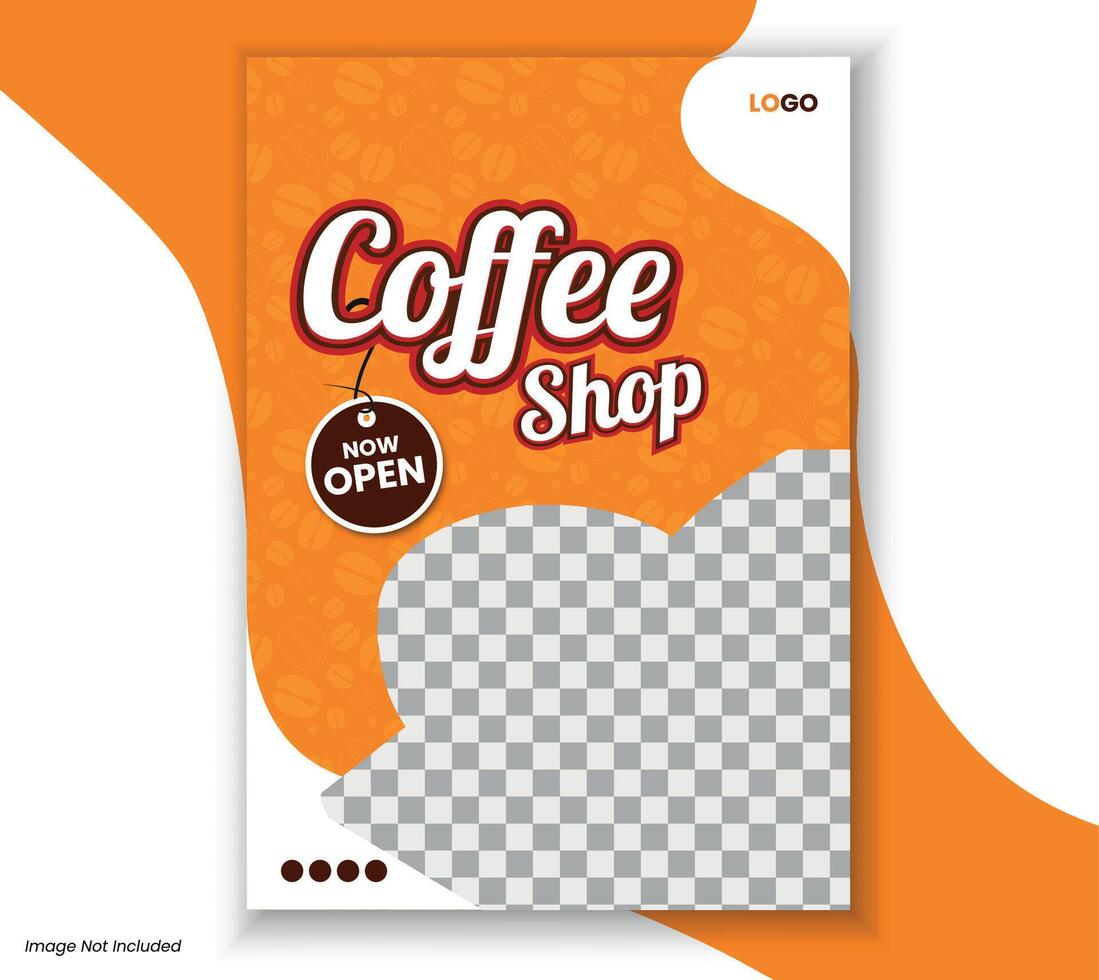 Eye catchy and Attractive Coffee Poster Design template. vector