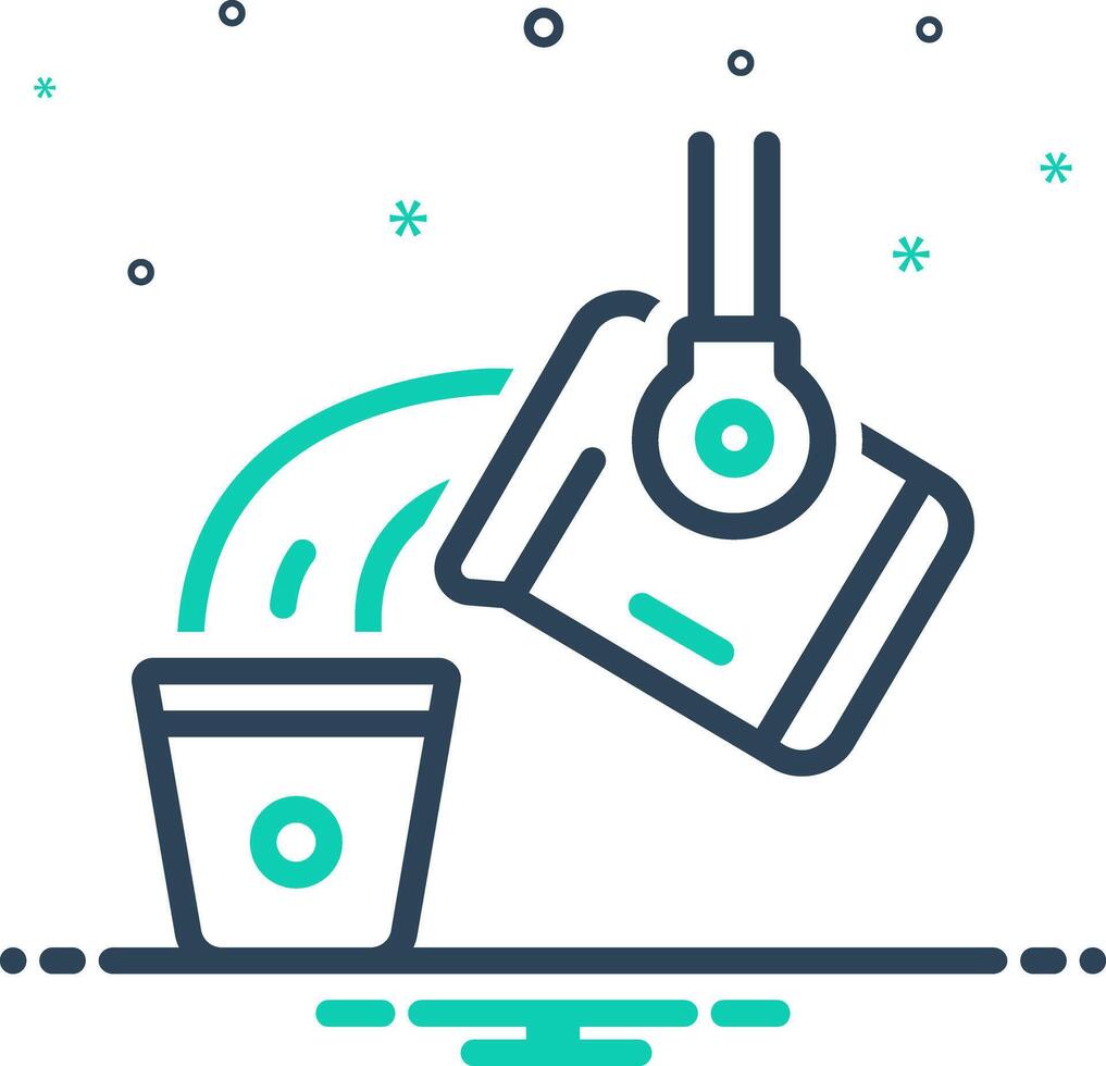 Vector mix icon for casting