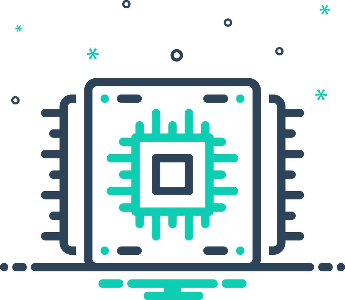 Vector mix icon for embedded