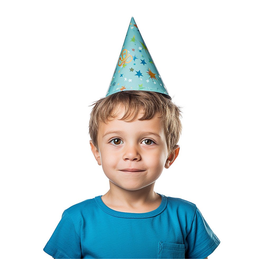 AI generated Small boy birthday cap png isolated on transparent background