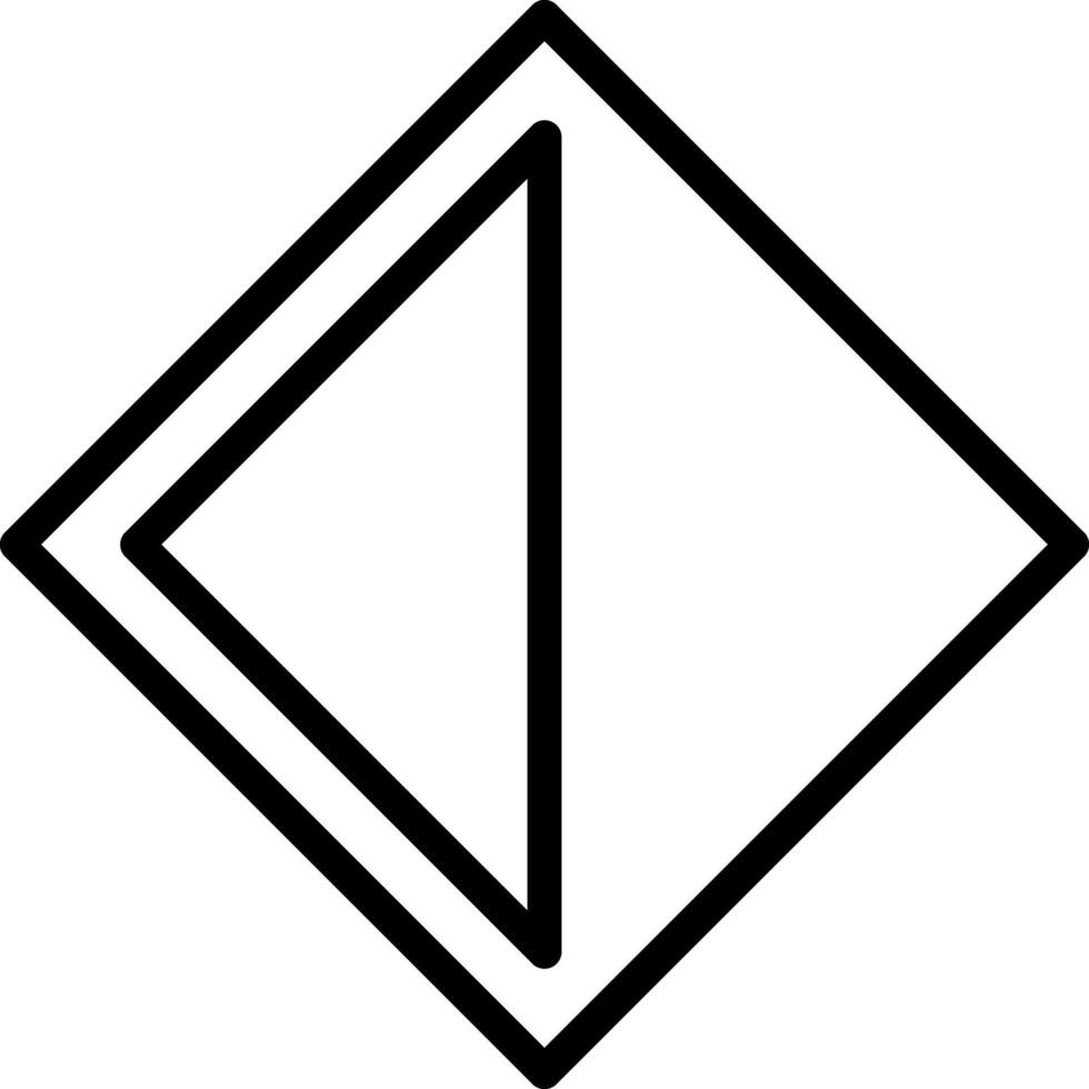 Vector black line icon for white