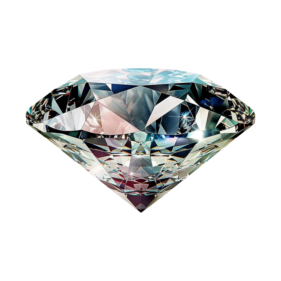 AI generated Beautiful diamond isolated on transparent background png