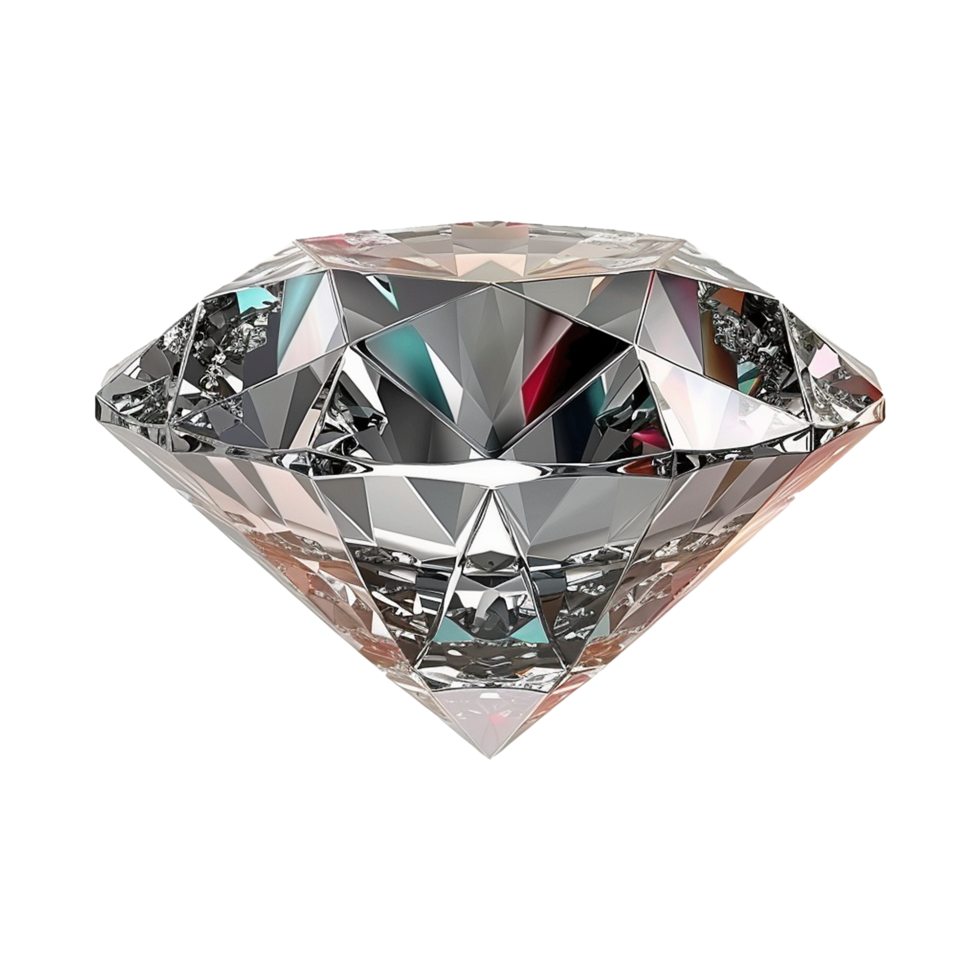 AI generated Beautiful diamond isolated on transparent background png
