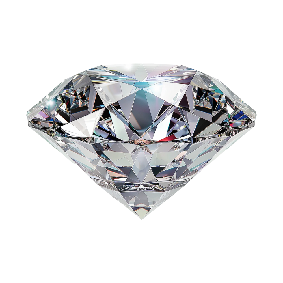 AI generated Beautiful diamond isolated on transparent background png