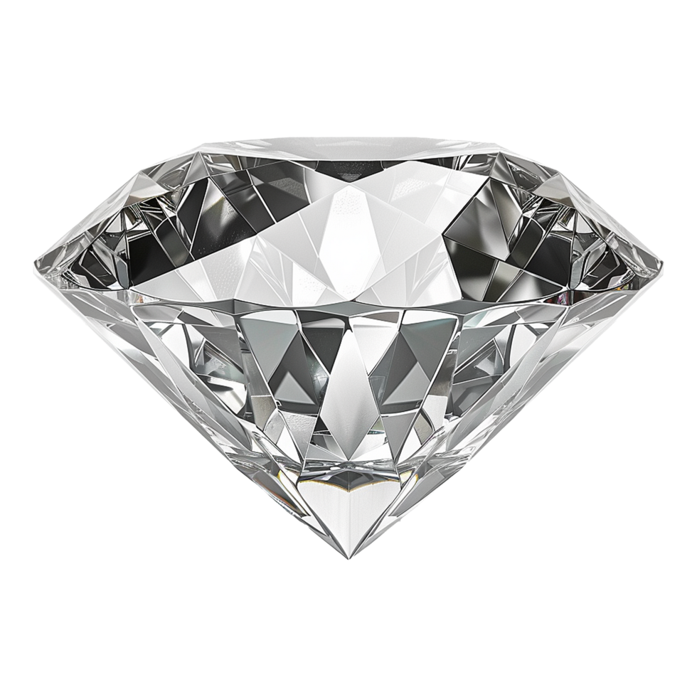 AI generated Beautiful diamond isolated on transparent background png