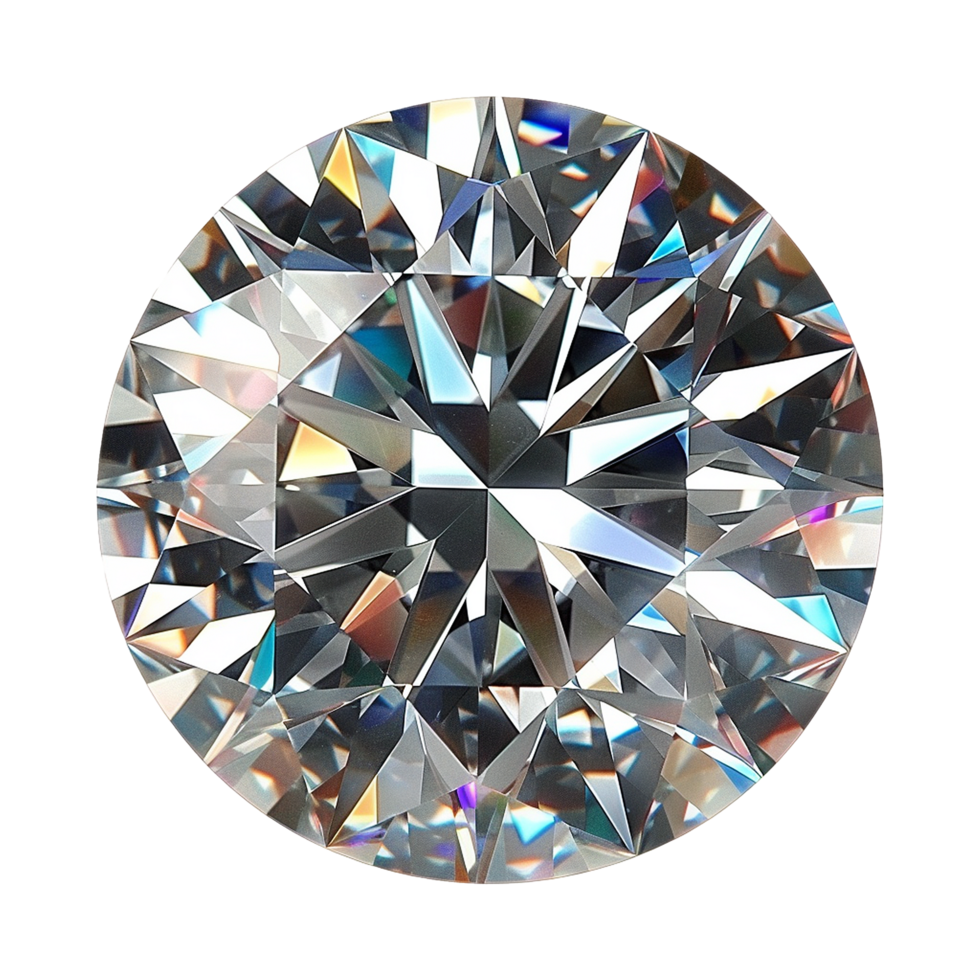 AI generated Beautiful diamond isolated on transparent background png