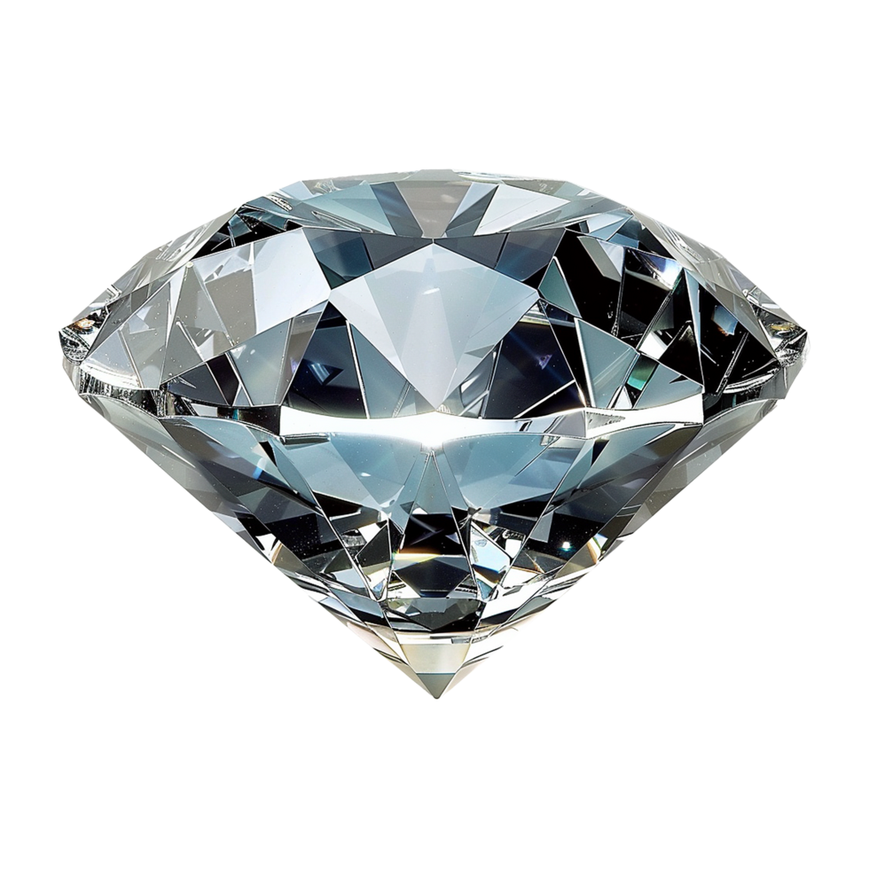 AI generated Beautiful diamond isolated on transparent background png