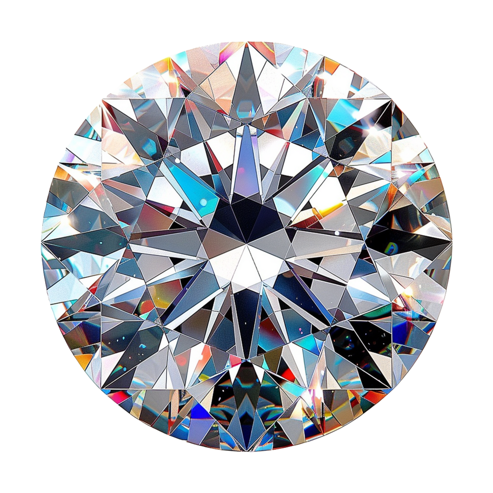 AI generated Beautiful diamond isolated on transparent background png