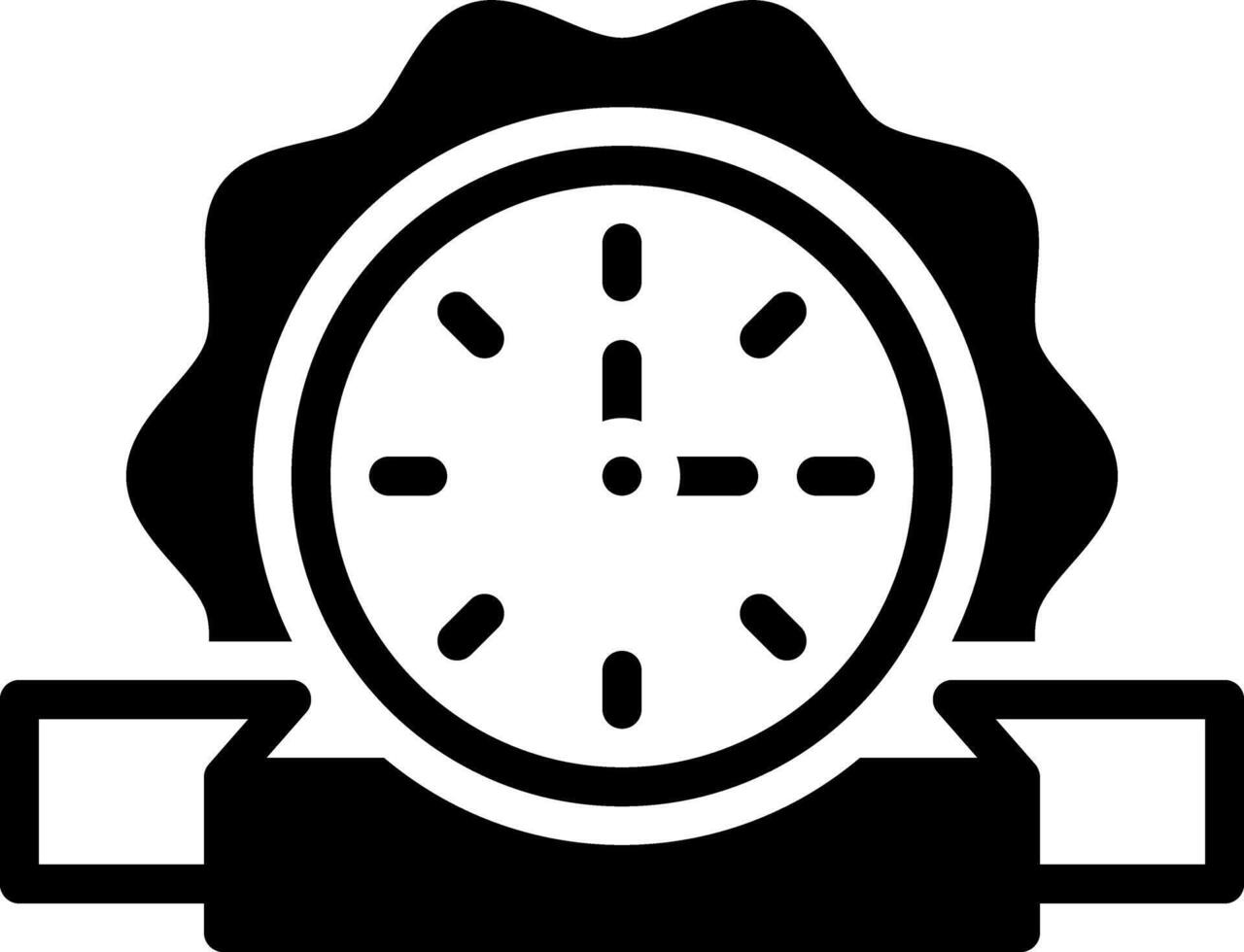 Solid black icon for limited vector