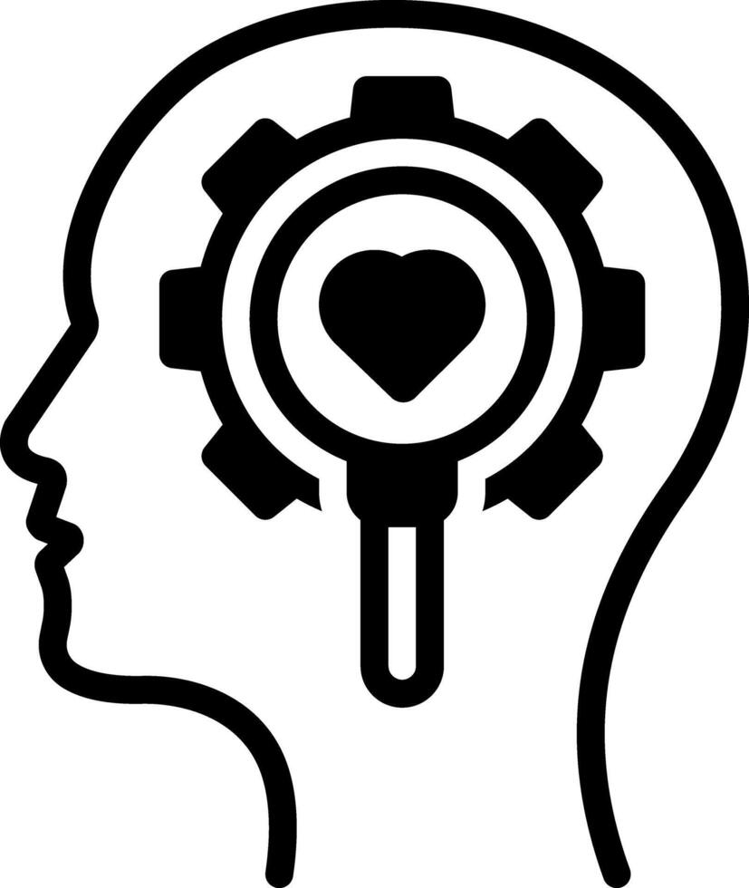 Solid black icon for rational vector