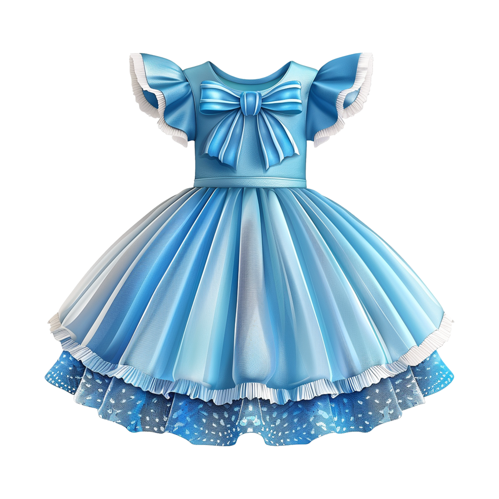 AI generated Kids dress isolated on transparent background png