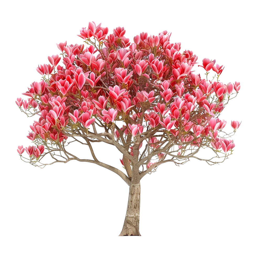 AI generated Tulip tree isolated on transparent background png