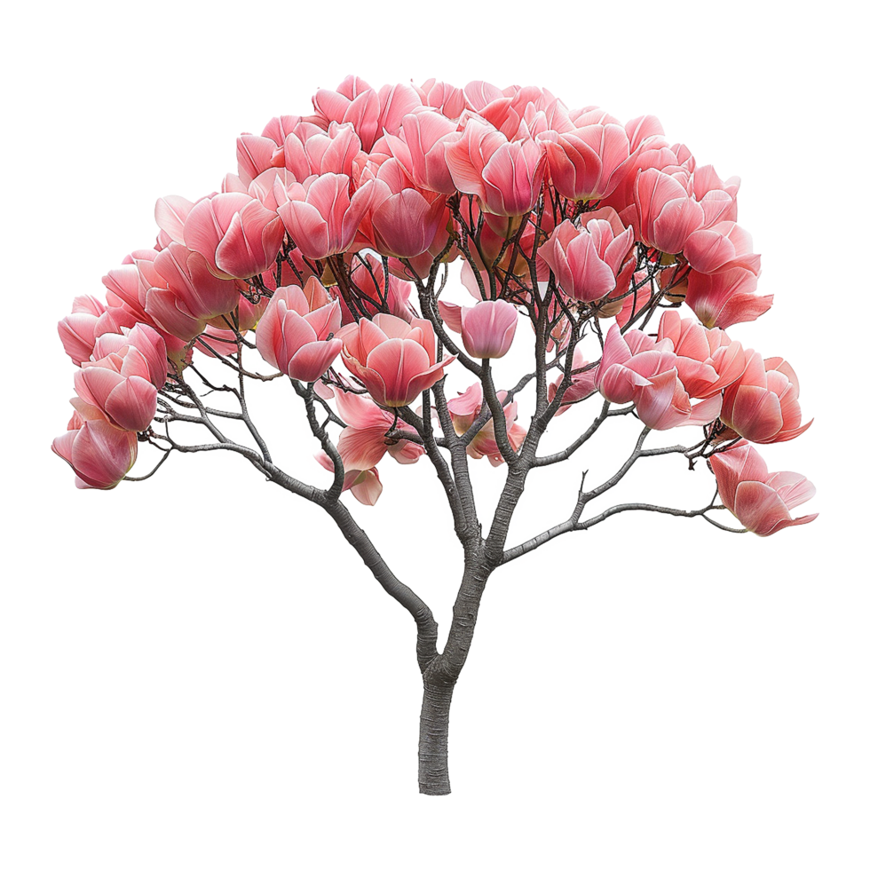 AI generated Tulip tree isolated on transparent background png