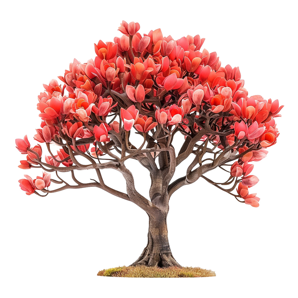 AI generated Tulip tree isolated on transparent background png