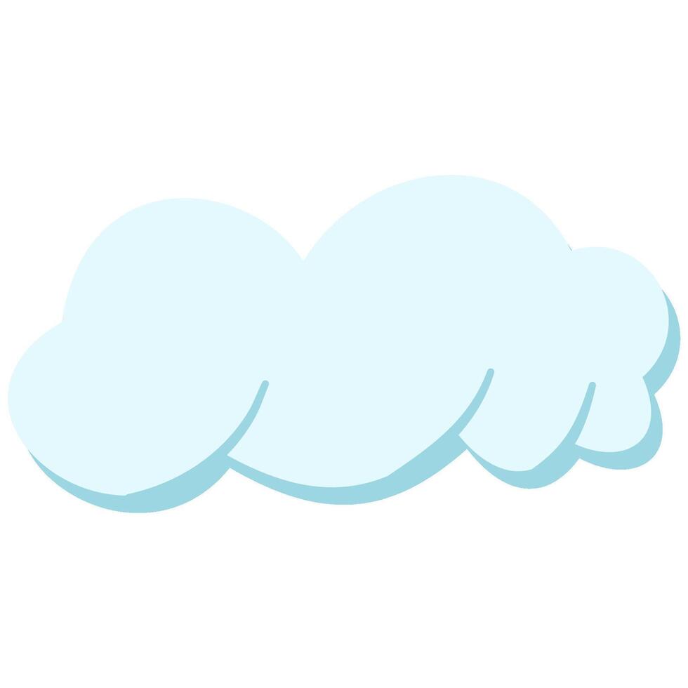 Anime cloud illustration vector