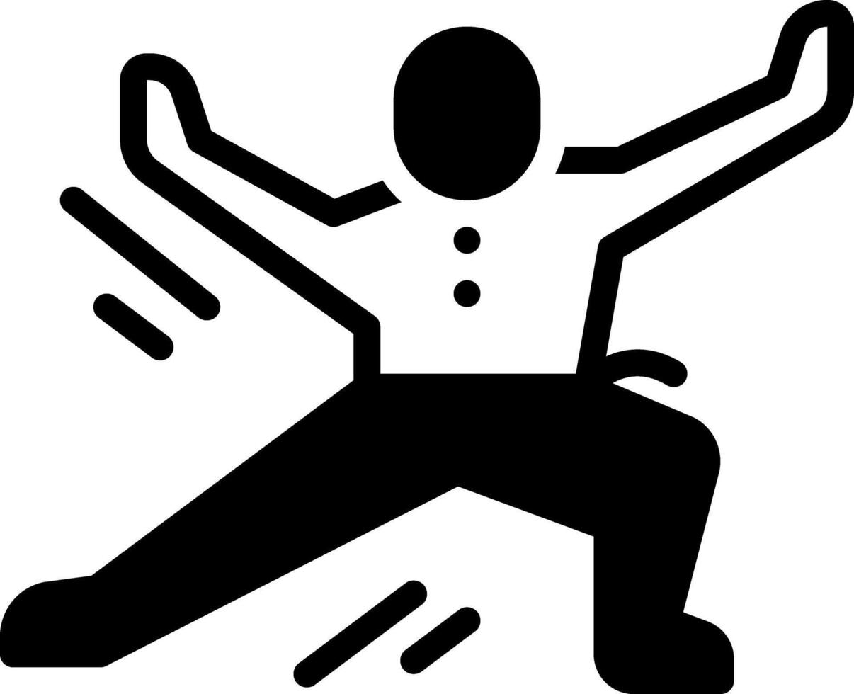 Solid black icon for chi vector