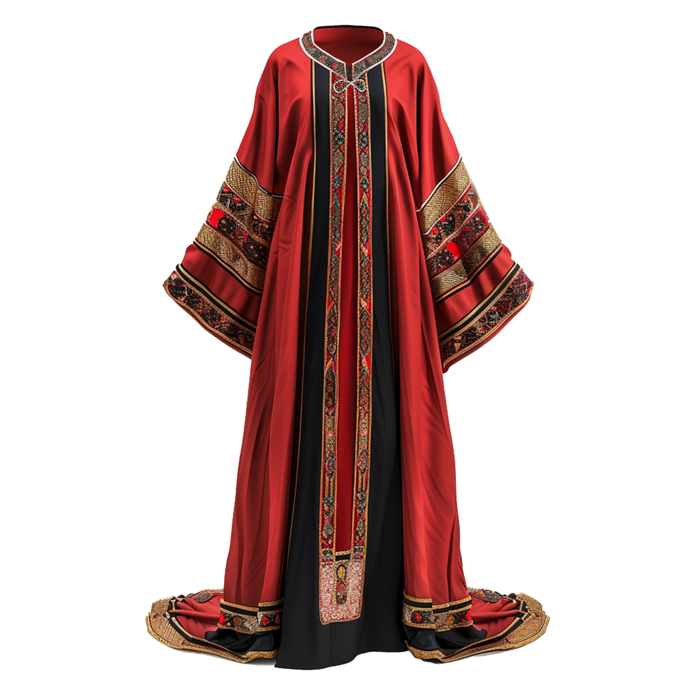 AI generated Thawb dress isolated on transparent background png