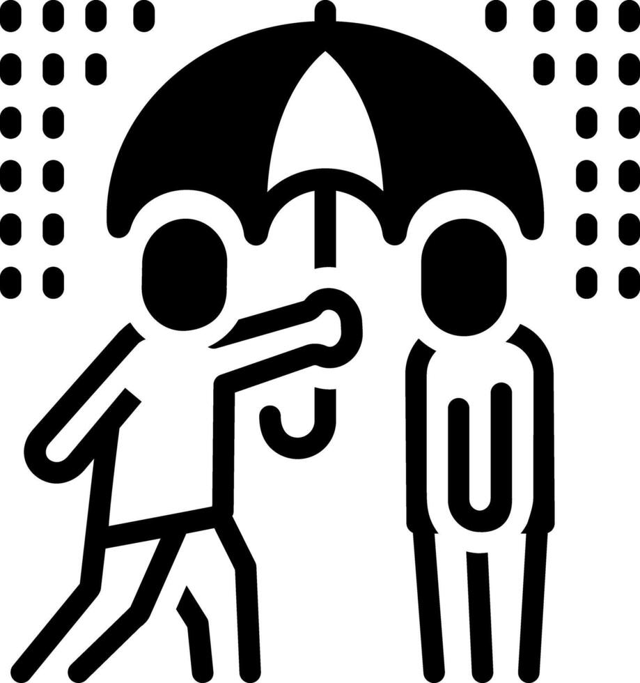 Vector solid black icon for kind