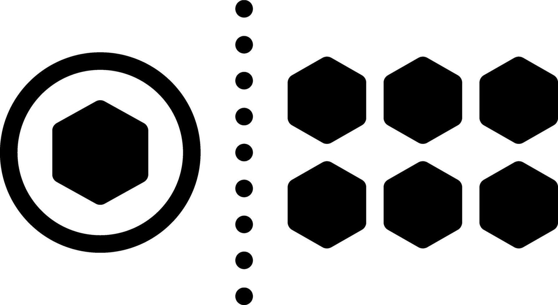 Vector solid black icon for excluding