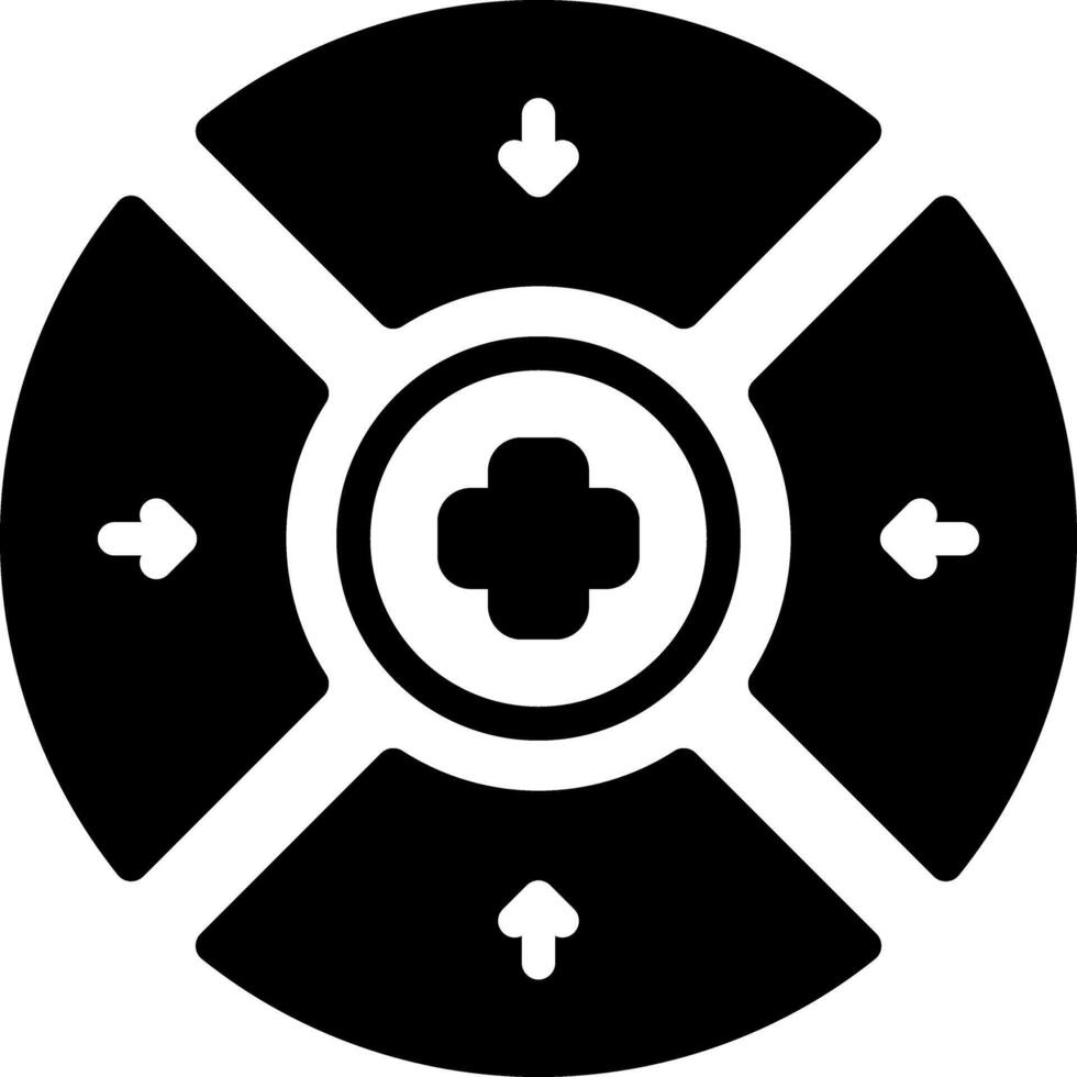 Vector solid black icon for including