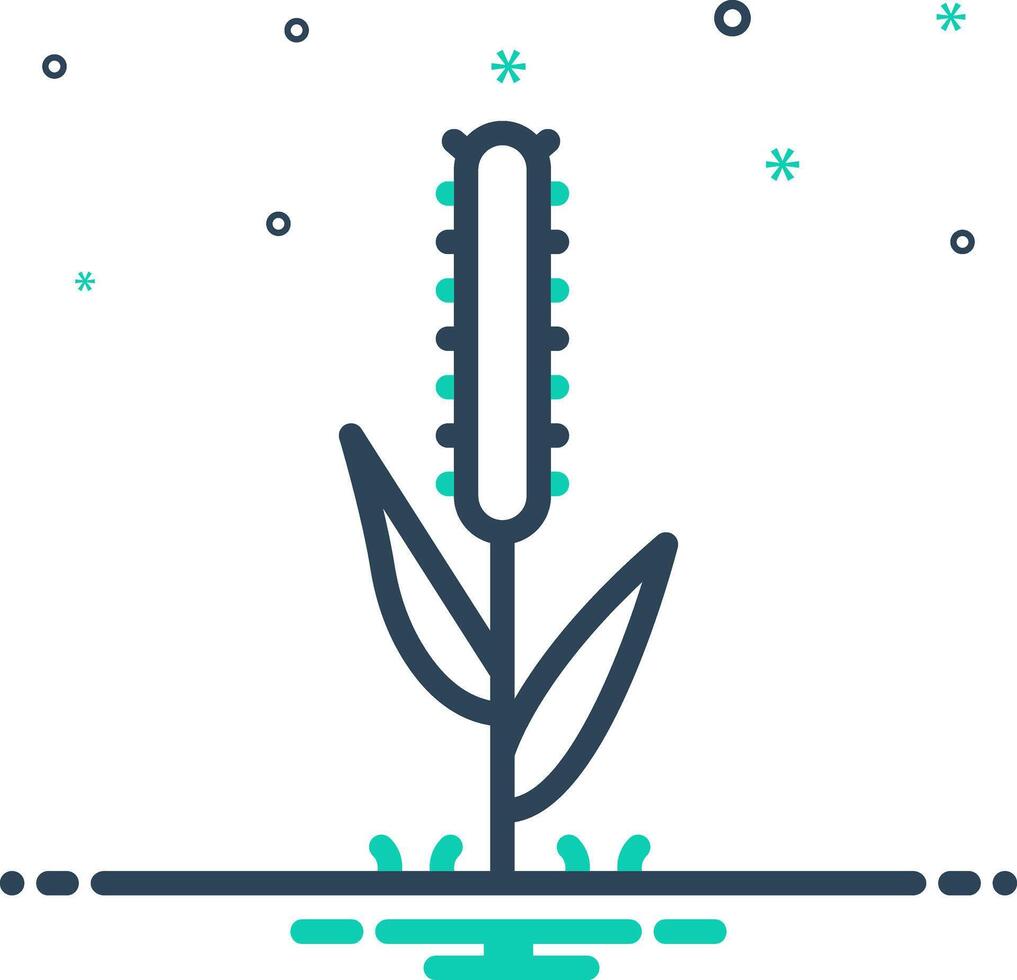 Vector mix icon for grass