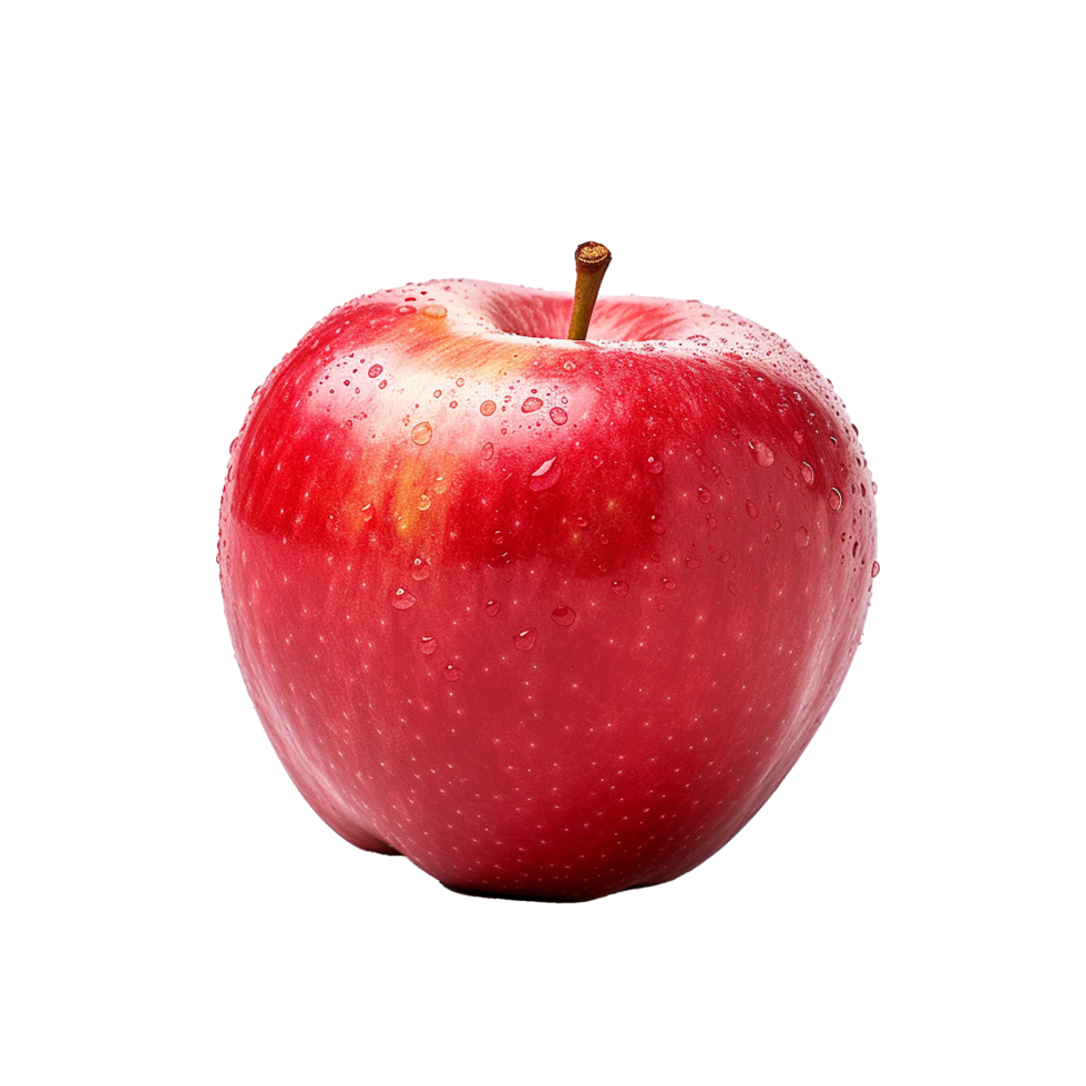 AI generated Fresh apple fruit png isolated on transparent background