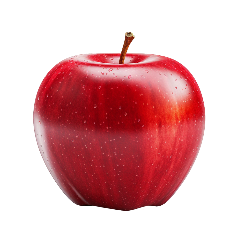 AI generated Fresh apple fruit png isolated on transparent background
