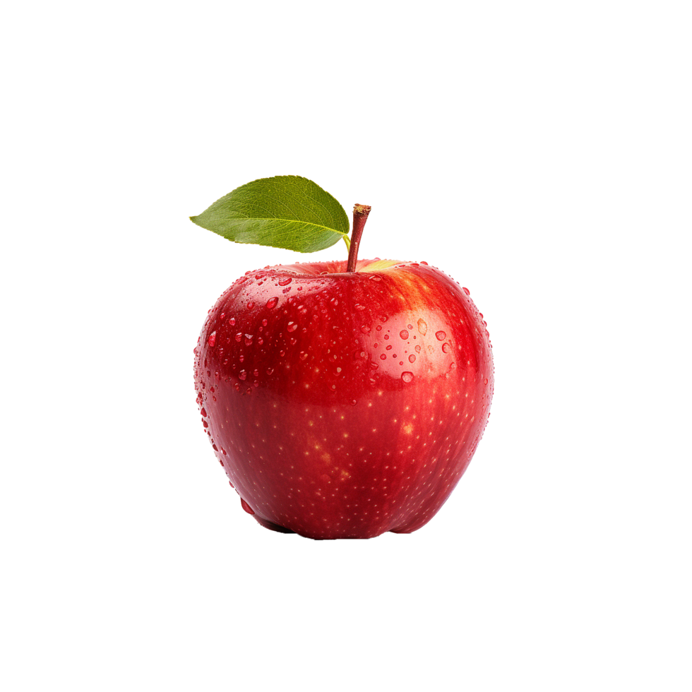 ai genererad färsk äpple frukt png isolerat på transparent bakgrund