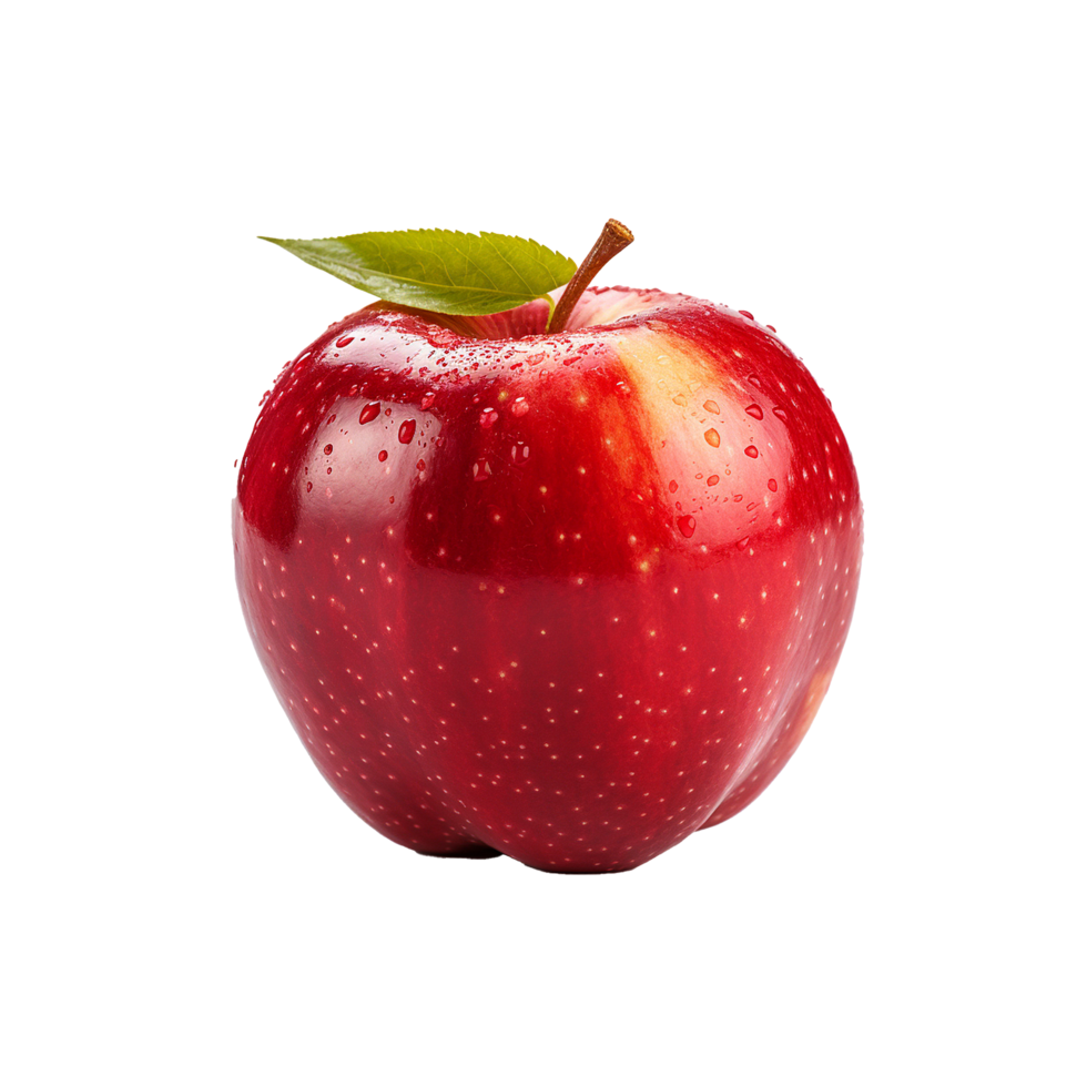 ai generiert frisch Apfel Obst png isoliert auf transparent Hintergrund